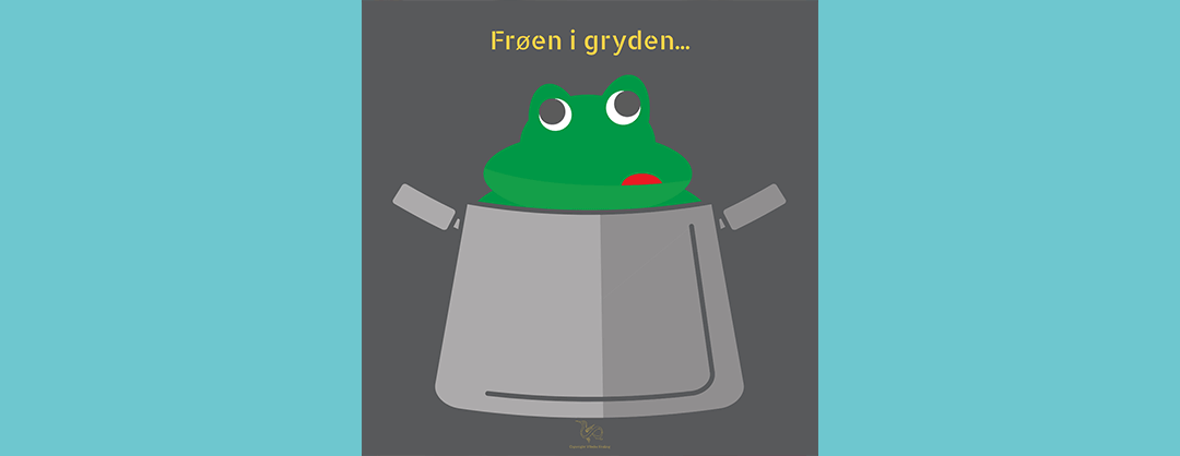 Frø i gryde illustration