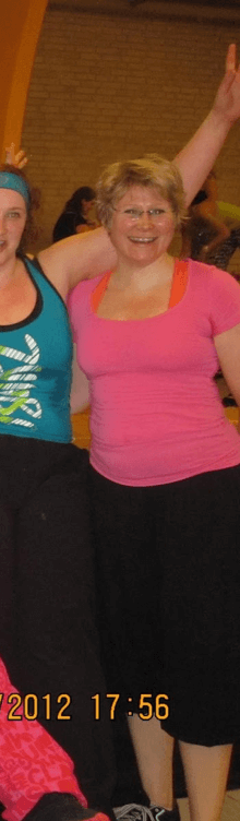 Vibeke Fraling i de unge dage til Zumba