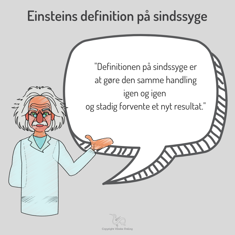 Einstesins definition på sindssyge citat