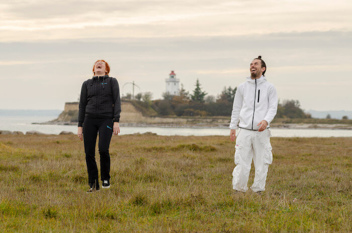FAbrice-Piché-og-Vibeke-Fraling ved Knudshoved Fyr Nyborg