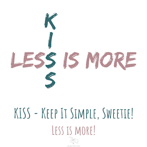 Less is more statement