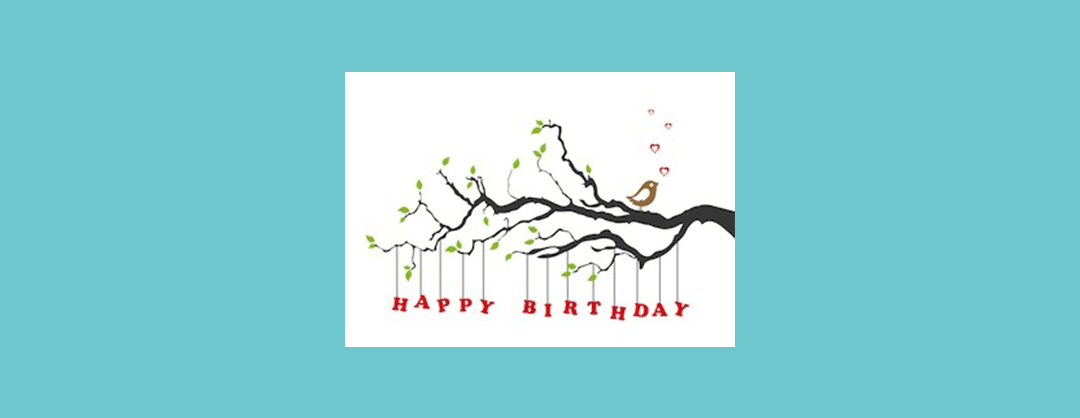 Happy Birthday skilt