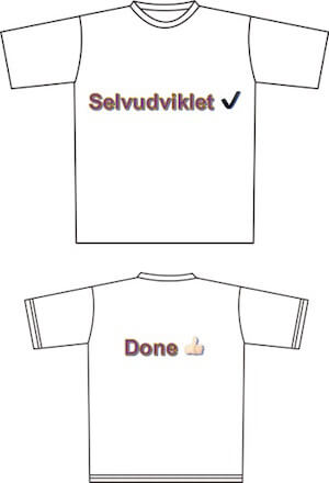Tshirt Selvudvikling Done