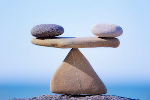Zen sten i balance