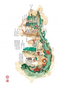 nei jing tu kort
