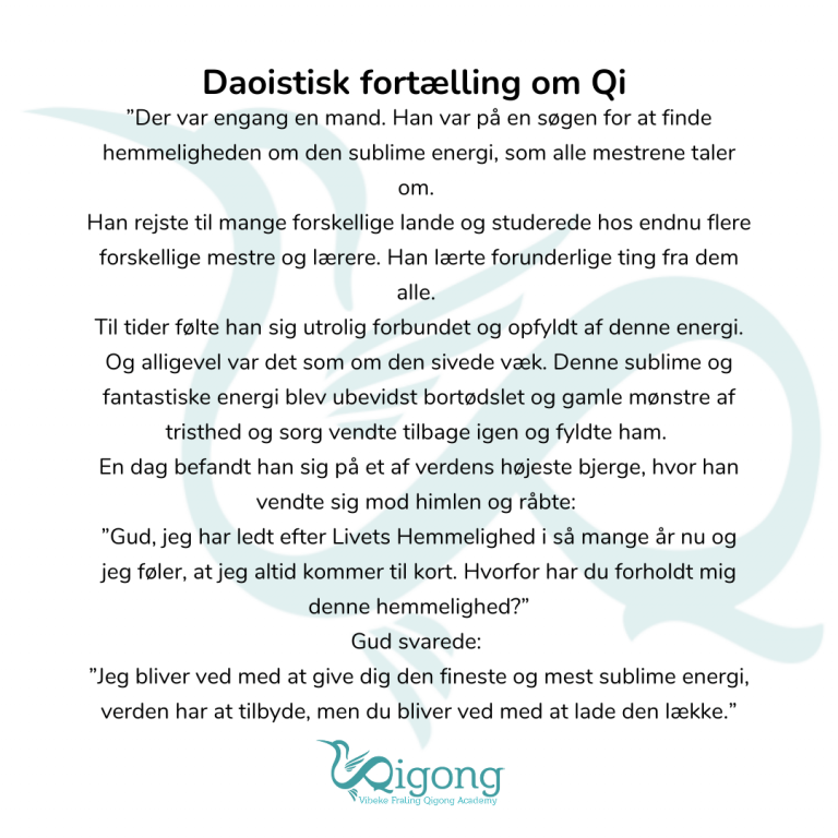 tre formål og mål qi