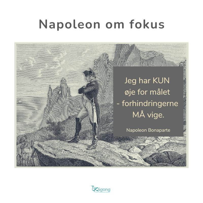 Nytårsforsæt - Napoleon om fokus - Jeg har KUN  øje for målet - forhindringerne MÅ vige.